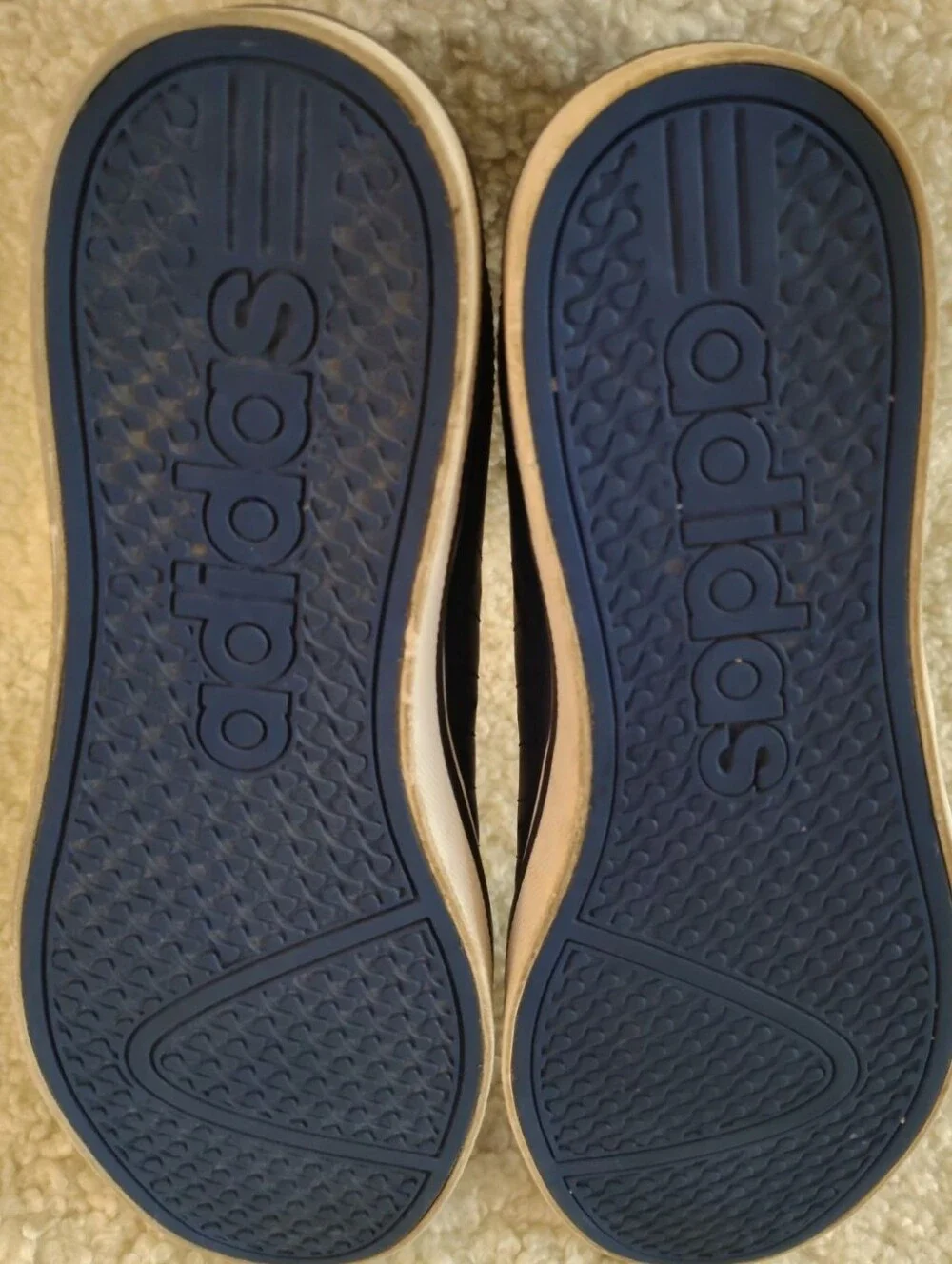 Adidas VS Pace Navy & White. Size 8.5